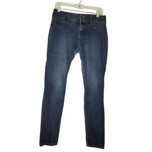 D.Jeans Women 8 Stretch Mid Rise Faded‎ Wash Grunge Boho Barncore Festival Rodeo